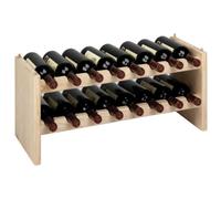 Cantinetta portabottiglie modulare a 16 posti cm 68,8x27x30h scaffale per vino