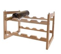 Cantinetta Portabottiglie Vino in Legno 8 Posti componibile Impilabile Modulare Salvaspazio Scaffale Porta Bottiglie da Cucina Arredamento