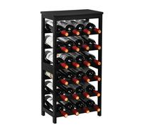 Cantinetta Portavino in Legno Bambù con 24 Scomparti per Vino Champagne