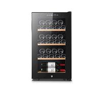 Cantinetta termoelettrica per vino rosso e bianco da 84 litri con display digitale della temperatura a pannello tattile, frigorifero per vino con funzionamento silenzioso, piccolo refrigeratore per vi