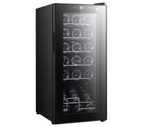 Cantinetta - 18 bottiglie - Libera Installazione - Glass/Black - Classe G - Compressore - MELCHIONI - VERMENTINO 18 C - Veloce