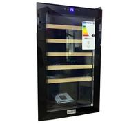 Cantinetta Vino Defrost 91L Nero Frigorifero con Ripiani e Luce LED