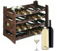 Cantinetta Vino in Plastica Raccoglitore Componibile Impilabile per Bottiglie