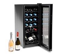 Cantinetta - 18 bottiglie - Libera Installazione - Glass/Black - Classe G - Compressore - MELCHIONI - VERMENTINO 18 C - Veloce