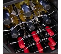Cecotec Cantinetta Vino Bolero GrandSommelier 1550 CoolCrystal. 15 Bottiglie, Termoelettrica, Silenziosa 35dB, Temperatura 5-18ºC, Pannello Touch, LED Interno, Eco-Friendly, Design Elegante e Moderno
