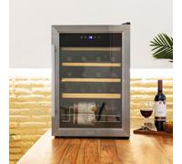 Cecotec Enoteca 24 Bottiglie - Frigorifero per Vini Bolero GrandSommelier 2050 Inox Compressor. Temperatura regolabile di 5-18 °C, alte prestazioni, funzionamento silenzioso e senza vibrazioni