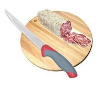 Cantini Tagliere in Legno da Cucina, Battilarda Tonda Piccola per Salame, Ø 20 cm, Professionale Antiscivolo