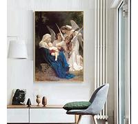Canto Degli Angeli 1881 Dipinto Su Tela Di William Adolphe Bouguereau Arte Murale Cristiana Religiosa Decorazioni Per La Casa 60X90Cm Senza Telaio