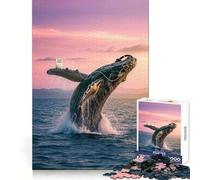 Canto di balena, serenità per adulti Puzzle da 1000 pezzi Stimola la mente, calma e relax Taglio netto Regalo memorabile (38x52cm)