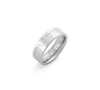 Canto di Salomone Il Mio Amato è Mio Anello per Uomini Donne Acciaio Inossidabile Cabala Ebraica Anello a Fascia di Preghiera Amuleto Religioso Gioielli (argento, 10)