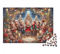 Canto Natale bimbi Puzzle 1000 Pezzi In Cartone Pressato, Un Puzzle Per Mindfulness, Ideale Per Hobby Creativo, Idea Regalo Originale 52x38cm/1000pcs