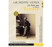 Cantolopera: Verdi - 22 Arie per Tenore Per Voce e Pianoforte Piano Vocal Score and 2 CDs with instrumental and vocal versions +2CD