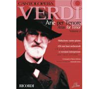 Cantolopera: Verdi Arie Per Tenore 2 Per Voce E Pianoforte Piano Vocal Score and CD with instrumental and vocal versions +CD