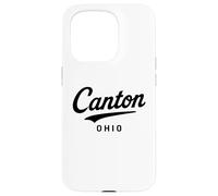 Canton Ohio Hall of Fame City Stark County Football Baseball Custodia per iPhone 15 Pro