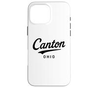 Canton Ohio Hall of Fame City Stark County Football Baseball Custodia per iPhone 16 Pro Max