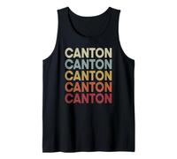 Canton Texas Canton TX Retro Vintage Text Canotta