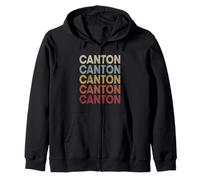 Canton Texas Canton TX Retro Vintage Text Felpa con Cappuccio