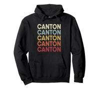 Canton Texas Canton TX Retro Vintage Text Felpa con Cappuccio