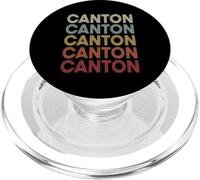 Canton Texas Canton TX Retro Vintage Text PopSockets PopGrip per MagSafe