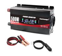 Cantonape 500 W/1000 W Inverter di Corrente Portatile DC 12 V a AC 220 V 230 V con Schermo LCD Monitor, 2 USB, EU prese per auto, caravan, barca, campeggio