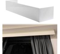 Cantonnière occultante pour fenêtres Fixation murale plafond sans rails Longueur aAdjustable de 1 à 6 m (220 cm) pour intimité et élégance moderne.