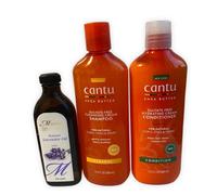 Cantu senza Solfati Shampoo Idratante Balsamo & Lavanda Olio Set Di 3