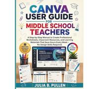 CANVA USER GUIDE FOR MIDDLE SCHOOL TEACHERS: A Step-by-step Manual to Create Professional Worksheets, Classroom Resources, and Learning Materials That Save Hours Every Week -No Design Skills Required