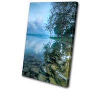 Canvas Art Picture Print Decorative Photo Lake Landscape rocks Beautiful