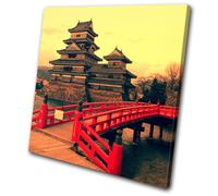 Canvas Art Picture Print Decorative Photo Matsumoto Crow Temple Japan Oriental