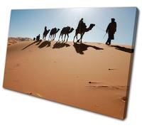 Canvas Art Picture Print Decorative Photo Sahara Desert Camels Egypt Landscape