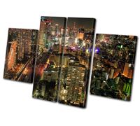 Canvas Art Picture Print Decorative Photo Tokyo skyline Japan Night Cityscape