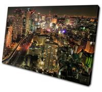 Canvas Art Picture Print Decorative Photo Tokyo skyline Japan Night Cityscape
