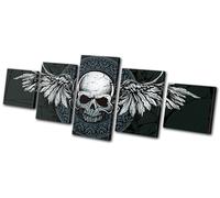 Canvas Art Picture Print Decorative Skull Gothic Rock Tattoo Illustration