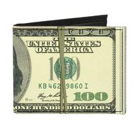 Canvas Bi-Fold Wallet 100 Dollar Bill Series 2006 w/Rubberband