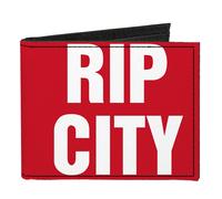 Canvas Bi-Fold Wallet RIP CITY Red/White