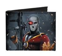 Canvas Bi-Fold Wallet Secret Six Issue #15 Deadshot Cover Pose/Bullets Scattered