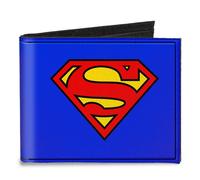 Canvas Bi-Fold Wallet Superman Shield Blue