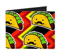 Canvas Bi-Fold Wallet Taco Man