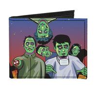 Canvas Bi-Fold Wallet Walking Zombies
