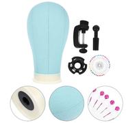 Canvas Block Mannequin Head for Wig Making and Styling Barber Shop Accessori