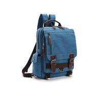 Canvas Crossbody Messenger Bag Shoulder Sling Backpack Travel Rucksack sky blue