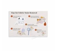 Canvas Laundry Room Decor Stain Removal Solutions Poster Helpful Household Tips Wall Art(Unframed,16x24inch(40x60cm))