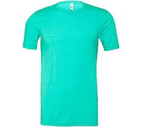 Canvas Maglietta in Jersey Girocollo Maniche Corte Uomo (XXL) (Verde Acqua Screziato)