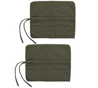 Canvas Paint Brush Holder Roll Pen Case Durable Stylish Large Capacity Storage Bag For Artist Painting Sketch Oil Gouache Brushes Material Canvas Size 31.6x38.9cm Package 2Pcs