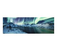Canvas stampato immagine Aurora Boreale formato 45x140 cm