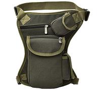Canvas Waist Pack Tactical Thigh Drop Leg Bag Adjustable Strap Waist Packs for Outdoor Camping Motorcycle Riding Fishing-(Digital camo)(O)