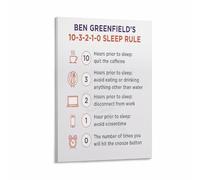 Canvas Wall Art for Good Sleep Gentle Reminders Nighttime Wind Down Poster Home Decor(Framed,08x12inch(20x30cm))