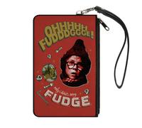 Canvas Zipper Wallet LARGE A Christmas Story Ralphie OH FUDGE Collage Reds/Gree