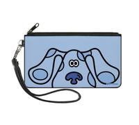 Canvas Zipper Wallet LARGE Blue's Clues Blue Face Blues