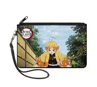 Canvas Zipper Wallet - Large - Demon Slayer Zenitsu Agatsuma Scene ACC NUOVO